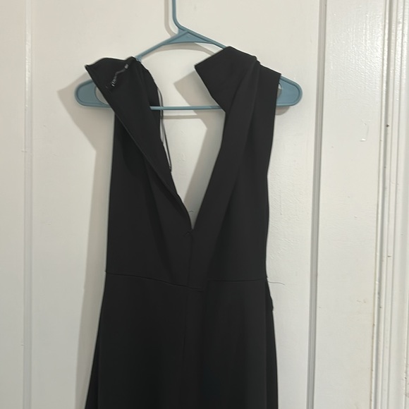 Zara US XL, black jumpsuit, deep V neckline, straight leg - Picture 4 of 6